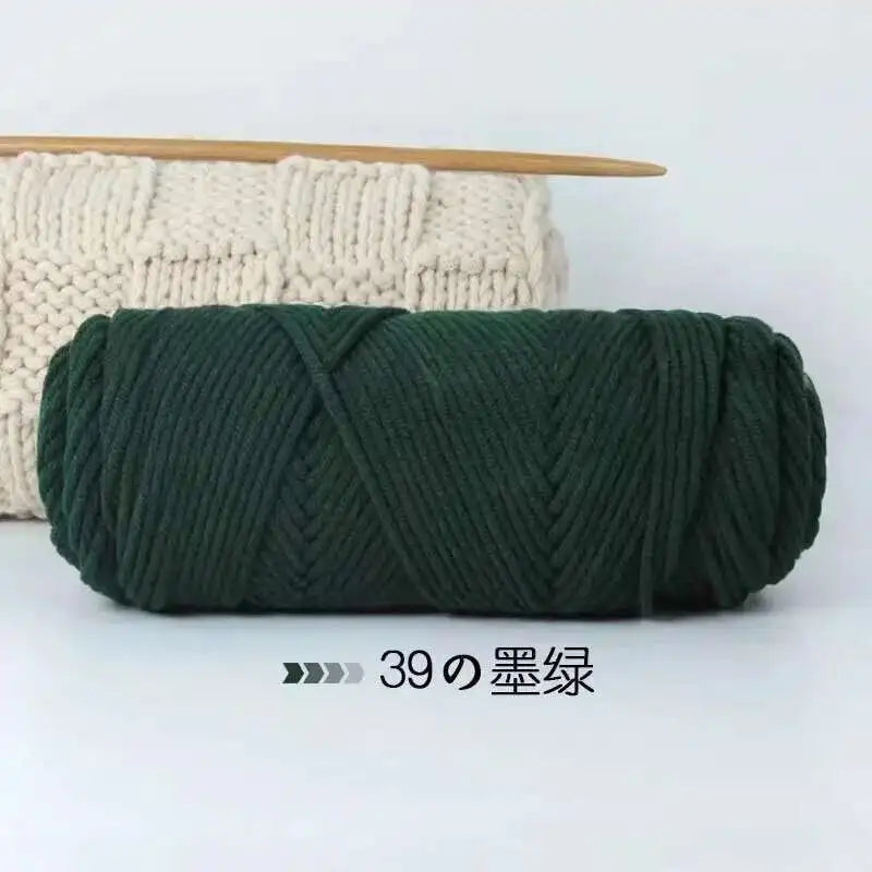 Lover 100g Pure Colour Yarn Soft Milk Cotton Yarn Woolen Yarn 8 ply Thread for Knitting Scarf Wool Handmade DIY Scarves Gift