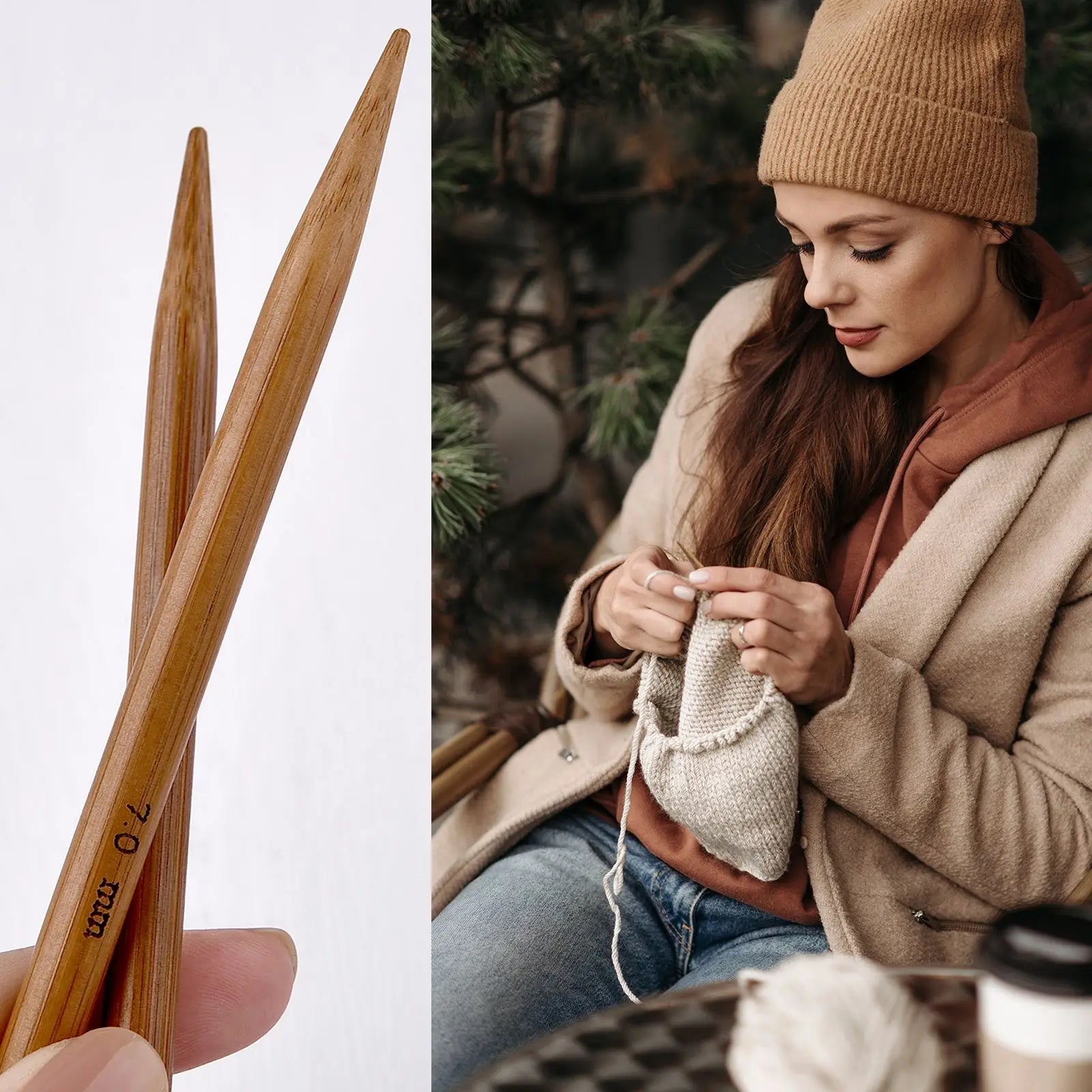 80cm Long Circular Sweater Needle Stainless Steel Crochet Sweater Knitting Tool Handmade DIY Weaving Tools Knitting Needles