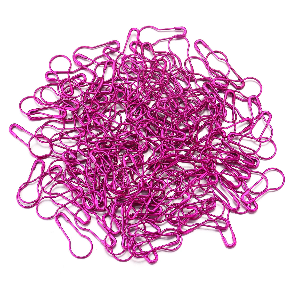200Pcs Colorful Safety Pins Metal Gourd Pear Shape Locking Knitting Marker Tag Pins For Crafts Garment Brooch Sewing Pins Tools