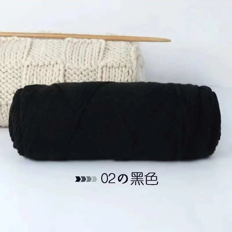 Lover 100g Pure Colour Yarn Soft Milk Cotton Yarn Woolen Yarn 8 ply Thread for Knitting Scarf Wool Handmade DIY Scarves Gift
