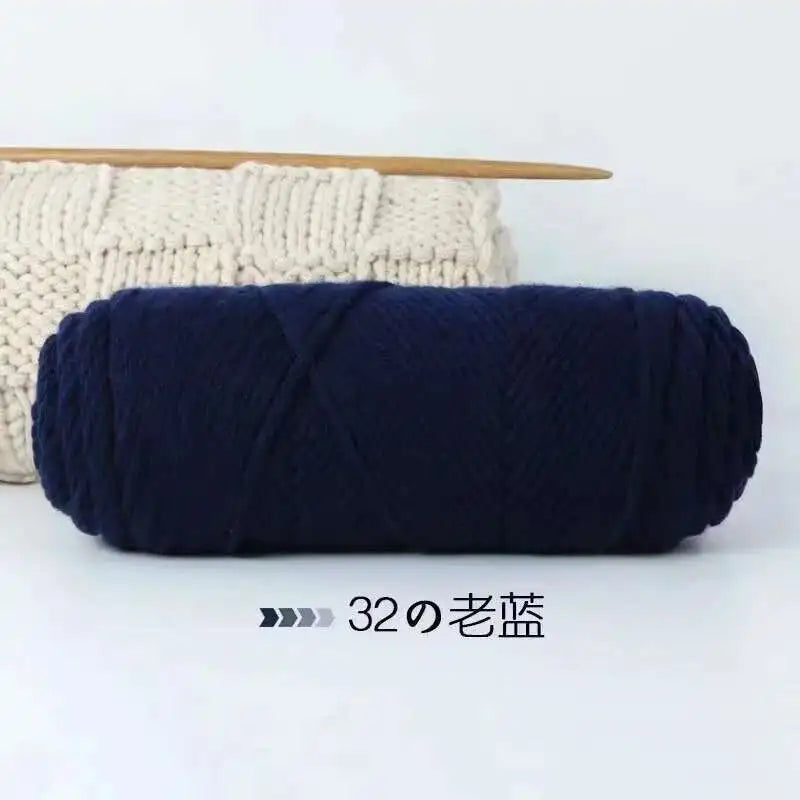 Lover 100g Pure Colour Yarn Soft Milk Cotton Yarn Woolen Yarn 8 ply Thread for Knitting Scarf Wool Handmade DIY Scarves Gift