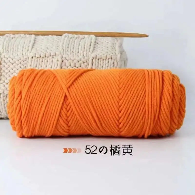 Lover 100g Pure Colour Yarn Soft Milk Cotton Yarn Woolen Yarn 8 ply Thread for Knitting Scarf Wool Handmade DIY Scarves Gift
