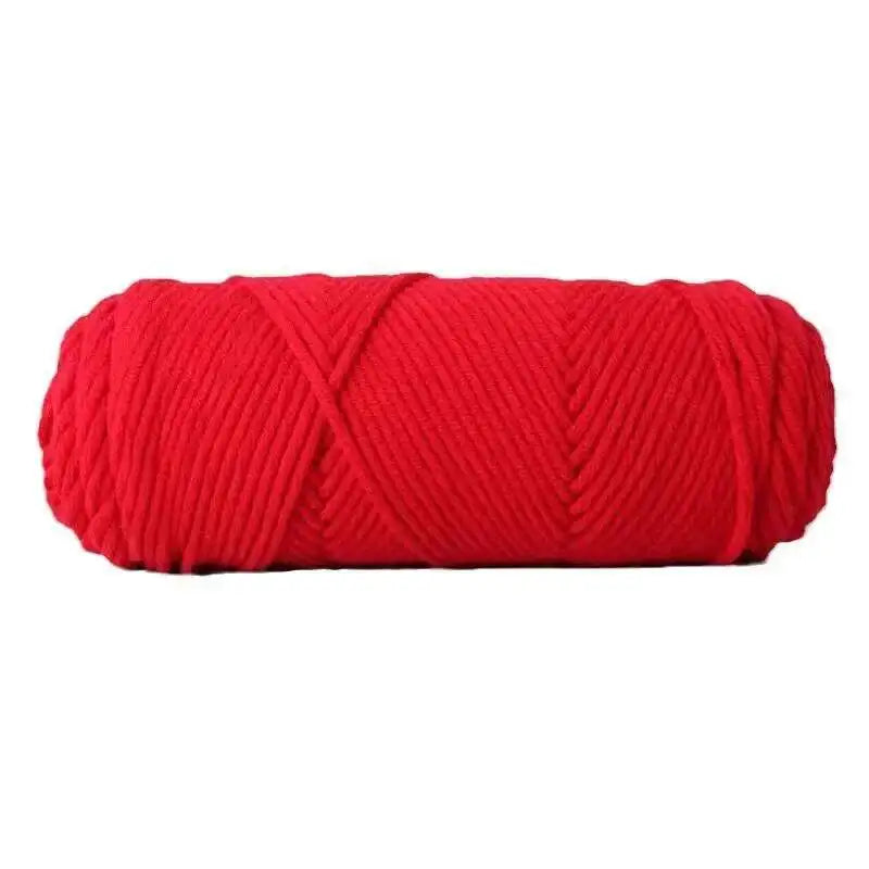 Lover 100g Pure Colour Yarn Soft Milk Cotton Yarn Woolen Yarn 8 ply Thread for Knitting Scarf Wool Handmade DIY Scarves Gift