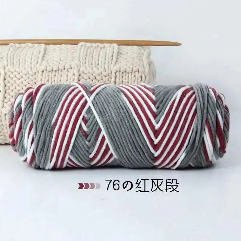 Lover 100g Pure Colour Yarn Soft Milk Cotton Yarn Woolen Yarn 8 ply Thread for Knitting Scarf Wool Handmade DIY Scarves Gift