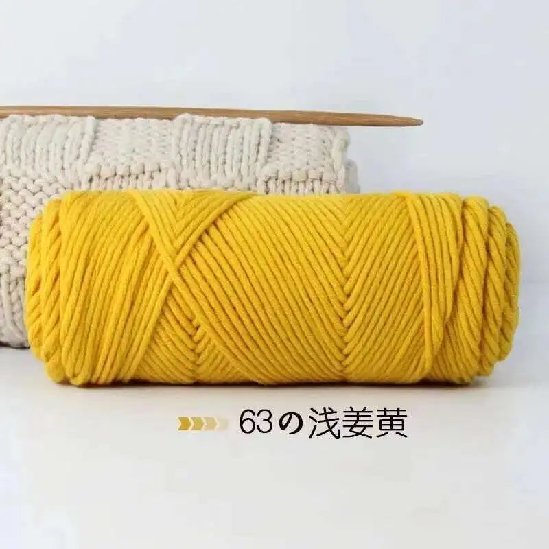 Lover 100g Pure Colour Yarn Soft Milk Cotton Yarn Woolen Yarn 8 ply Thread for Knitting Scarf Wool Handmade DIY Scarves Gift