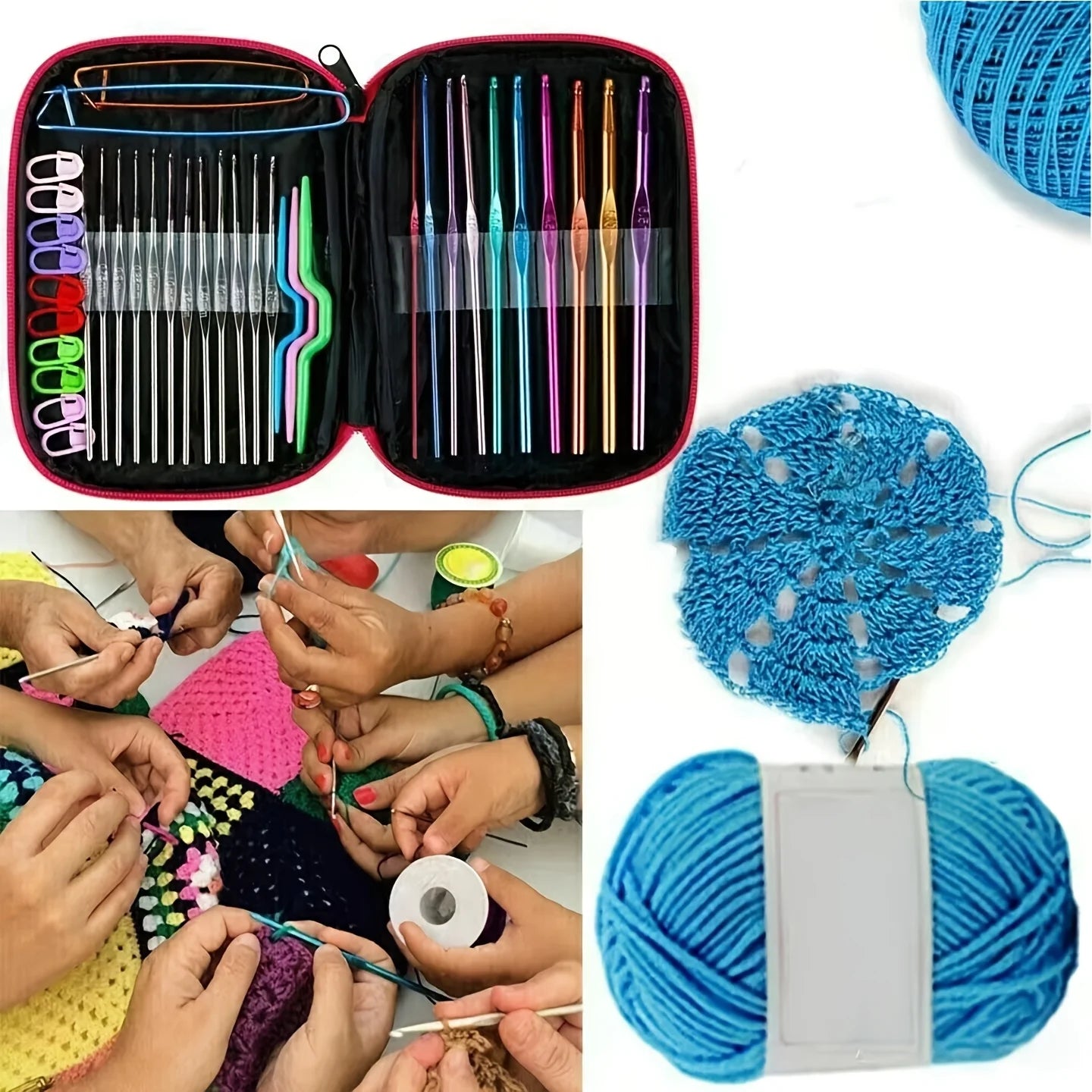 Metal Crochet Hook Set – Assorted Sizes