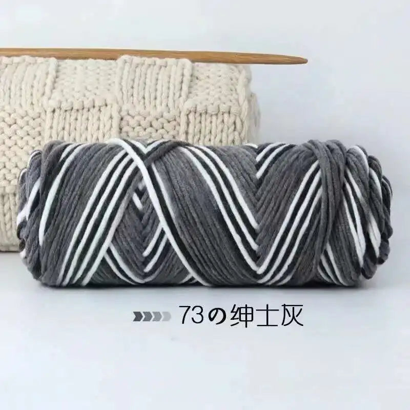 Lover 100g Pure Colour Yarn Soft Milk Cotton Yarn Woolen Yarn 8 ply Thread for Knitting Scarf Wool Handmade DIY Scarves Gift