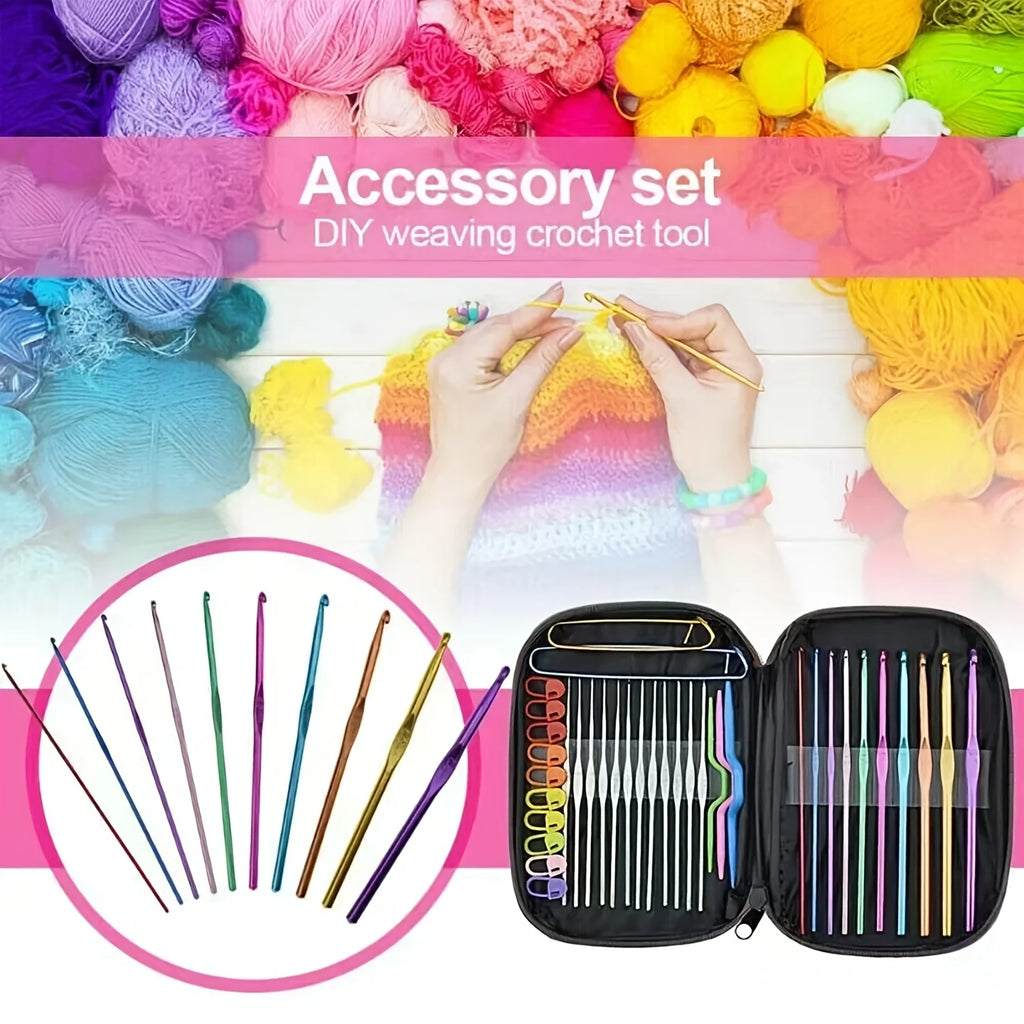 Metal Crochet Hook Set – Assorted Sizes