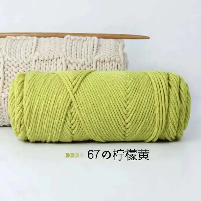 Lover 100g Pure Colour Yarn Soft Milk Cotton Yarn Woolen Yarn 8 ply Thread for Knitting Scarf Wool Handmade DIY Scarves Gift