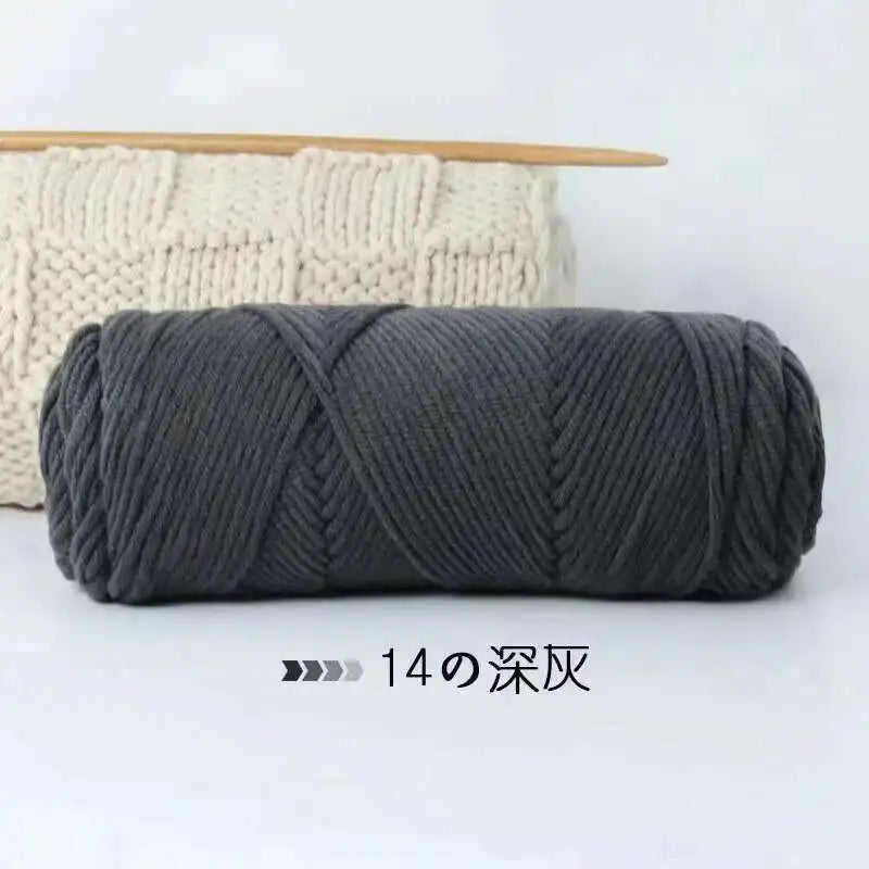 Lover 100g Pure Colour Yarn Soft Milk Cotton Yarn Woolen Yarn 8 ply Thread for Knitting Scarf Wool Handmade DIY Scarves Gift
