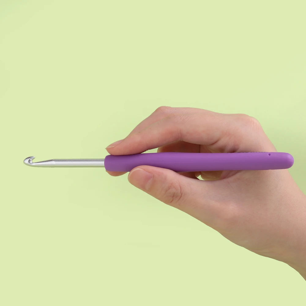 1pcs/Lot Crochet Hooks Rubber Handle Crochet Hooks Colorful Rubber Handle Knitting Ergonomics Handle DIY Jewelry Making Crochet