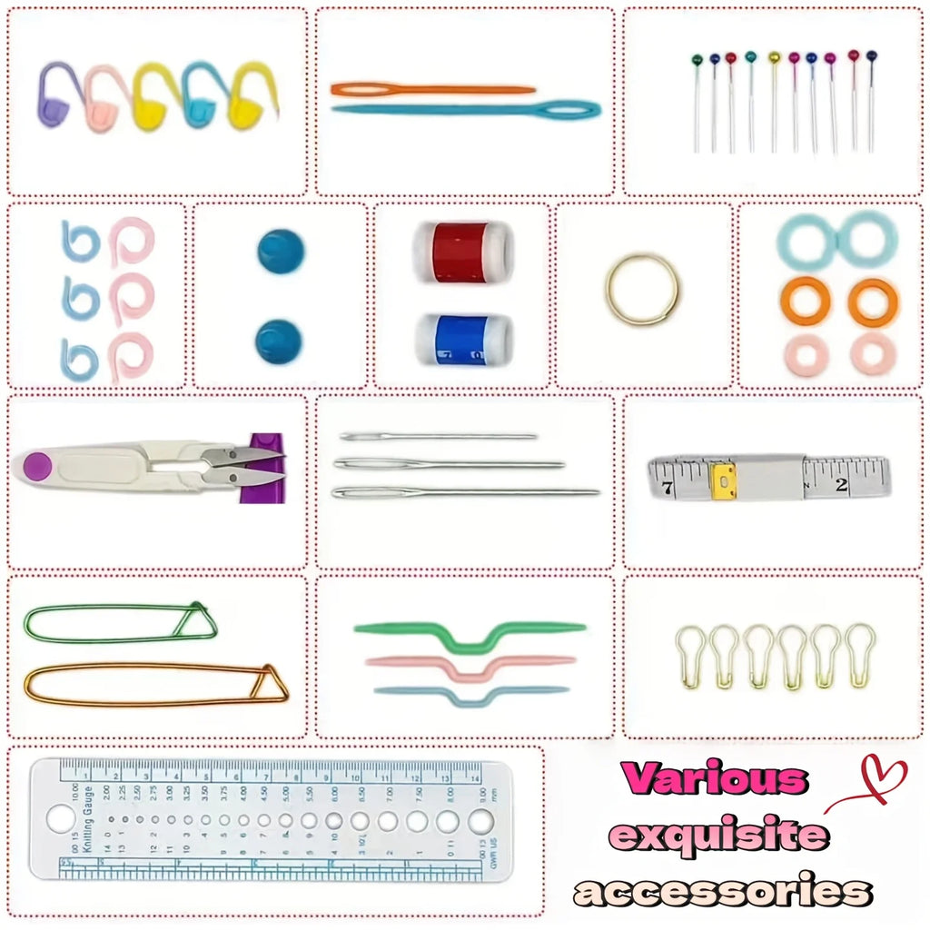Metal Crochet Hook Set – Assorted Sizes