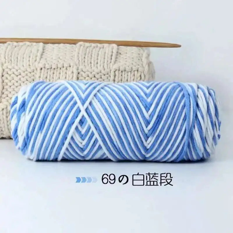 Lover 100g Pure Colour Yarn Soft Milk Cotton Yarn Woolen Yarn 8 ply Thread for Knitting Scarf Wool Handmade DIY Scarves Gift