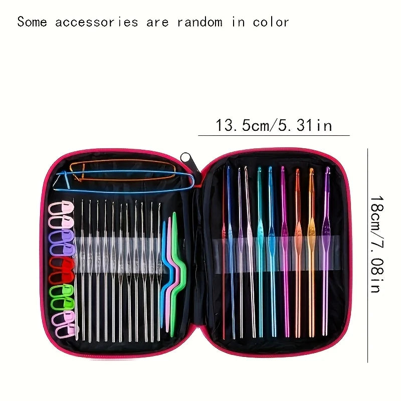 Metal Crochet Hook Set – Assorted Sizes