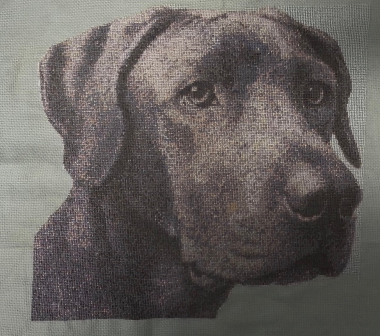 Custom Cross-Stitch Portrait – Large (30x35cm)