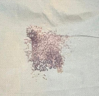 Custom Pet Portrait – Handmade Cross-Stitch Artwork (1,000+ Hours)