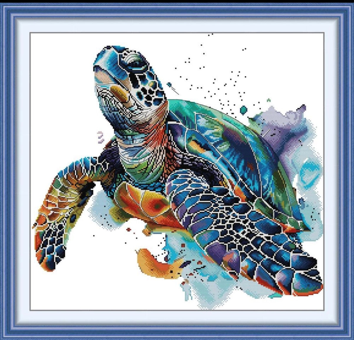 Turtle cross stitch kit