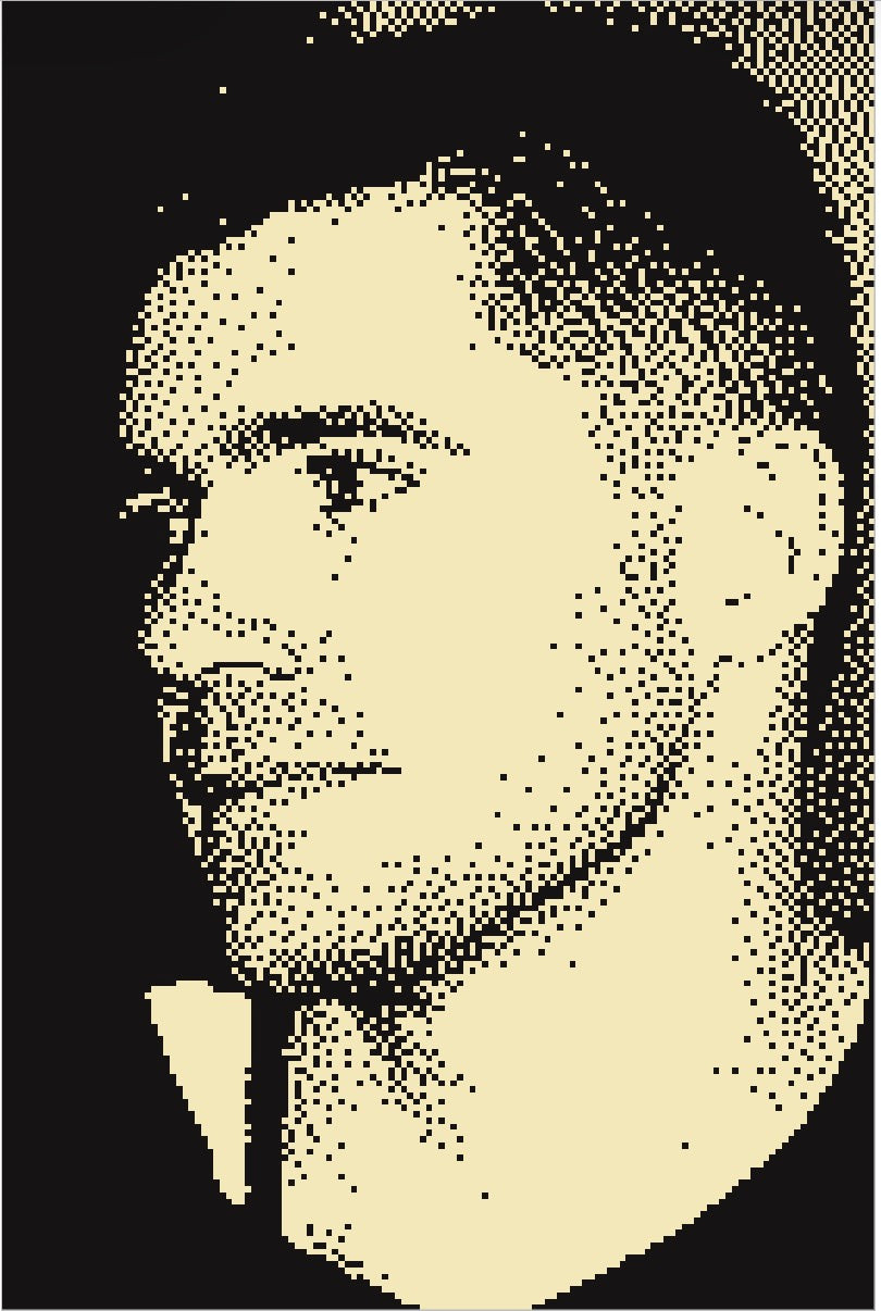 Custom Cross-Stitch Portrait – Handmade from Your Photo (29,400 Stitches)