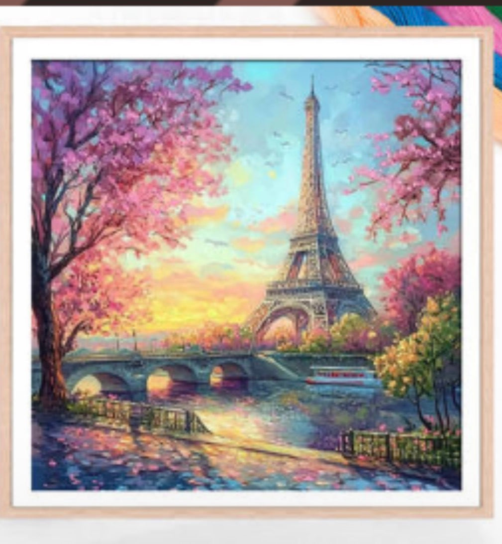Eiffel Tower cross stitch kit