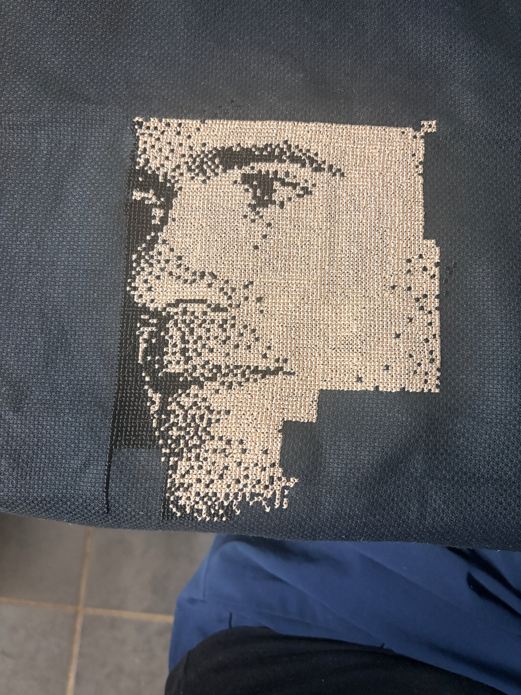 Custom Cross-Stitch Portrait – Handmade from Your Photo (29,400 Stitches)