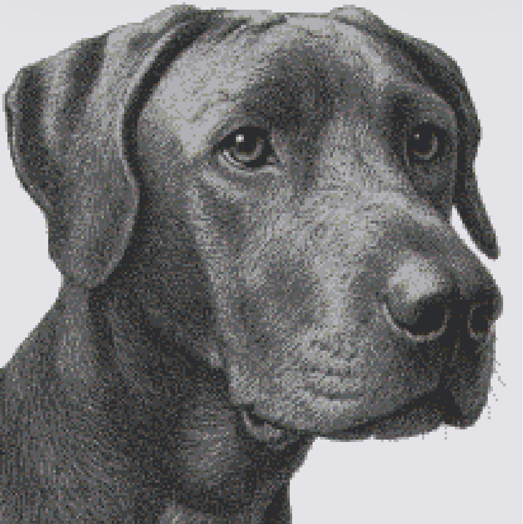 Custom Cross-Stitch Portrait – Large (30x35cm)