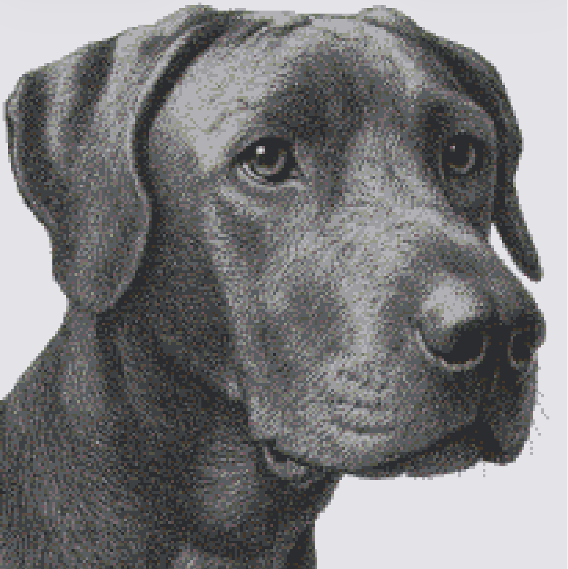 Custom Cross-Stitch Portrait – Large (30x35cm)