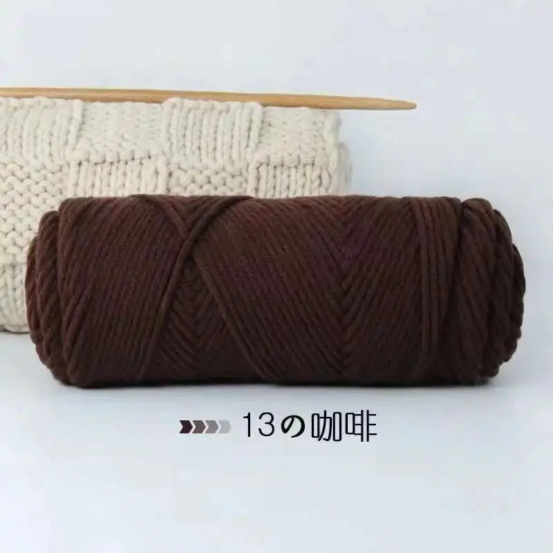 Lover 100g Pure Colour Yarn Soft Milk Cotton Yarn Woolen Yarn 8 ply Thread for Knitting Scarf Wool Handmade DIY Scarves Gift