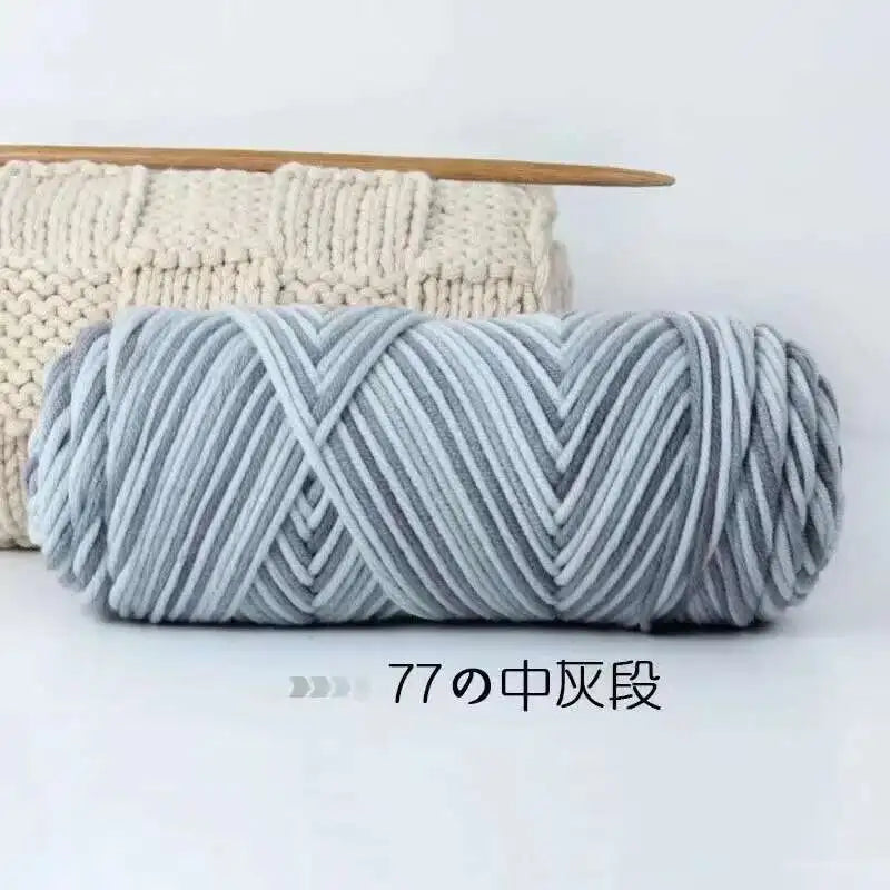 Lover 100g Pure Colour Yarn Soft Milk Cotton Yarn Woolen Yarn 8 ply Thread for Knitting Scarf Wool Handmade DIY Scarves Gift
