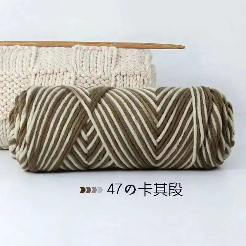 Lover 100g Pure Colour Yarn Soft Milk Cotton Yarn Woolen Yarn 8 ply Thread for Knitting Scarf Wool Handmade DIY Scarves Gift