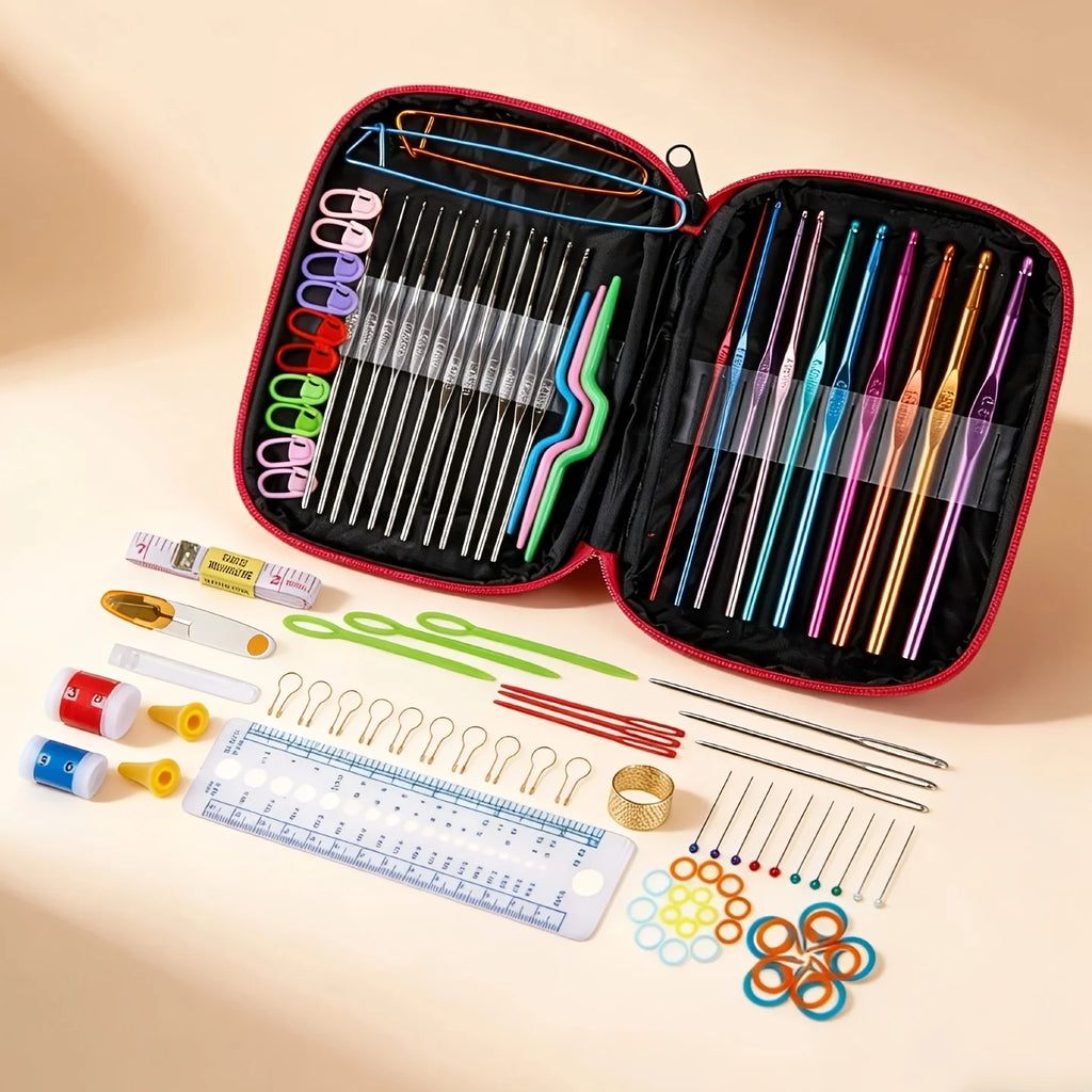 Metal Crochet Hook Set – Assorted Sizes
