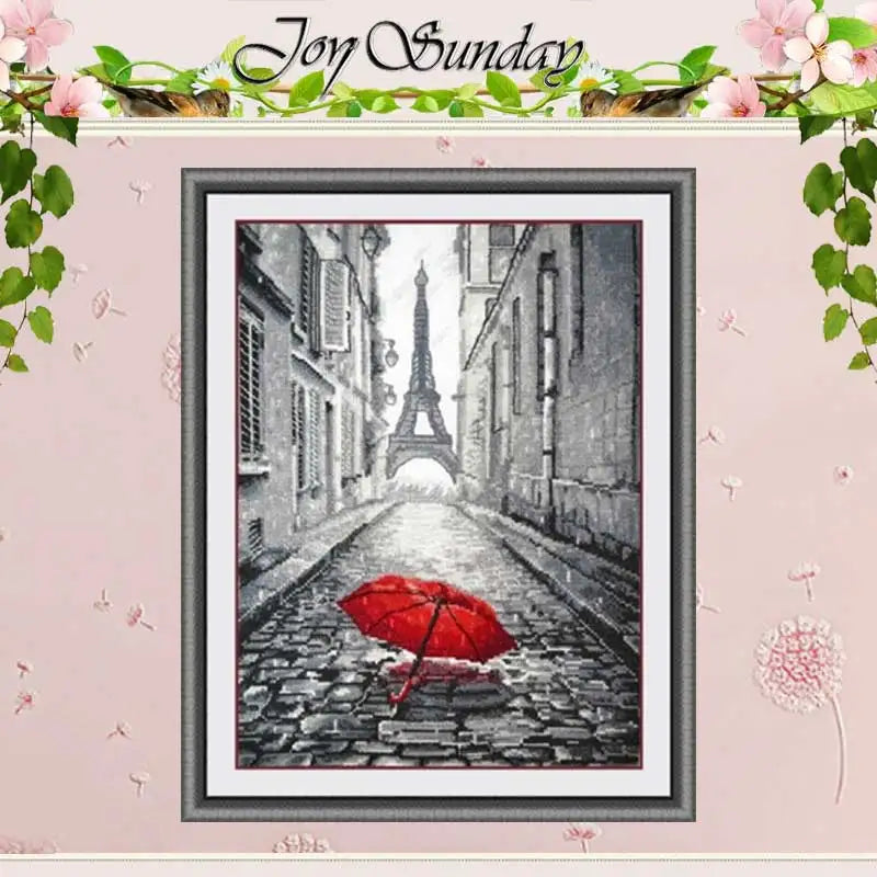 Romantic Paris Patterns Counted Cross Stitch 11CT 14CT Cross Stitch Set Wholesale Cross-stitch Kit Embroidery Needlework