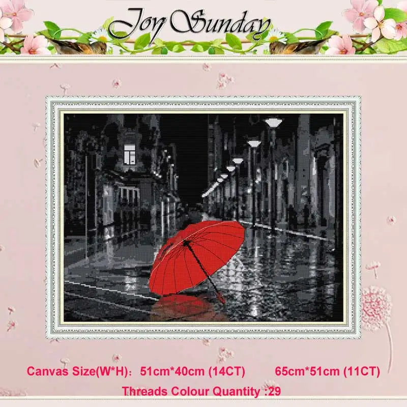 Romantic Paris Patterns Counted Cross Stitch 11CT 14CT Cross Stitch Set Wholesale Cross-stitch Kit Embroidery Needlework