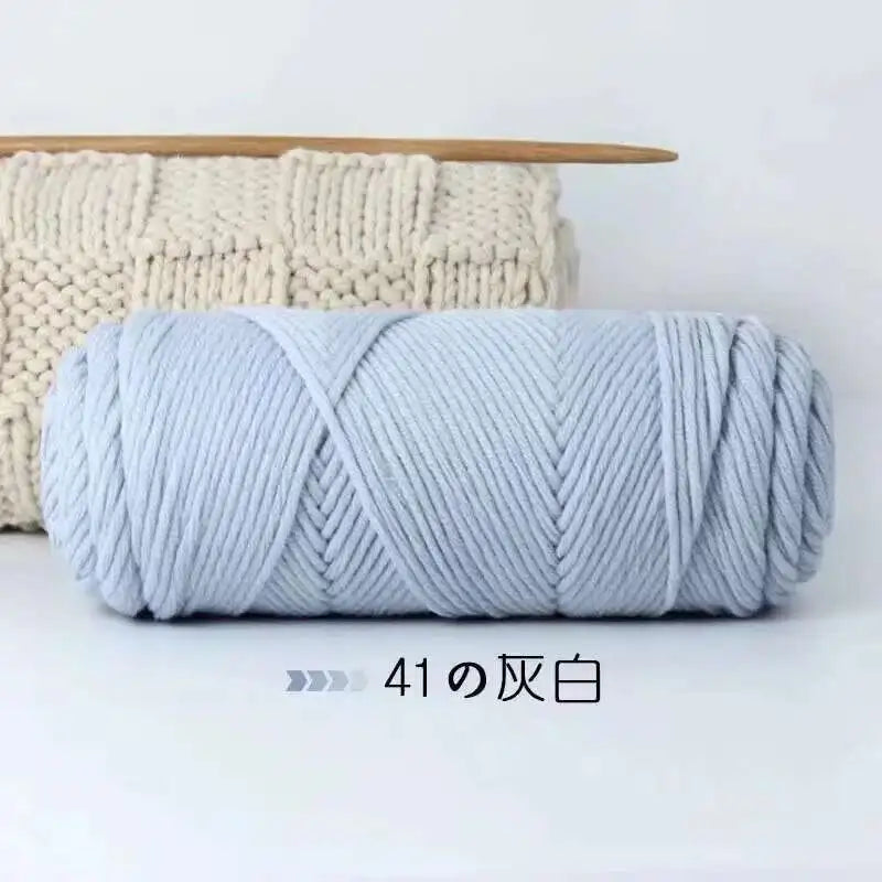 Lover 100g Pure Colour Yarn Soft Milk Cotton Yarn Woolen Yarn 8 ply Thread for Knitting Scarf Wool Handmade DIY Scarves Gift
