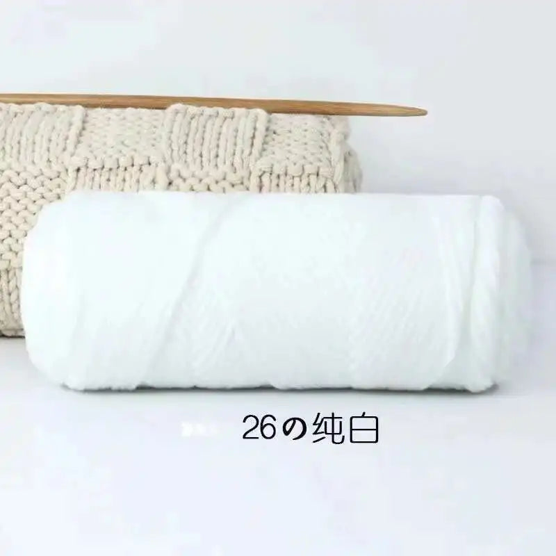 Lover 100g Pure Colour Yarn Soft Milk Cotton Yarn Woolen Yarn 8 ply Thread for Knitting Scarf Wool Handmade DIY Scarves Gift