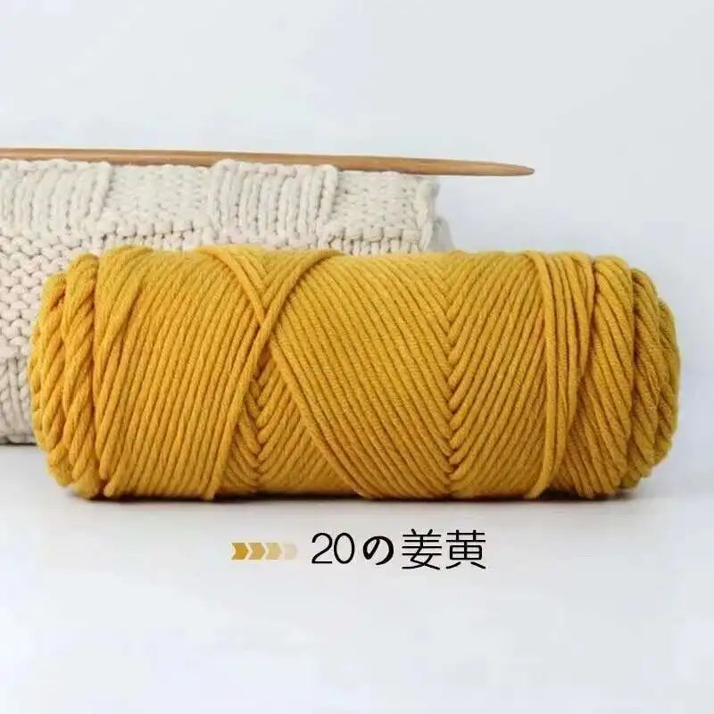 Lover 100g Pure Colour Yarn Soft Milk Cotton Yarn Woolen Yarn 8 ply Thread for Knitting Scarf Wool Handmade DIY Scarves Gift