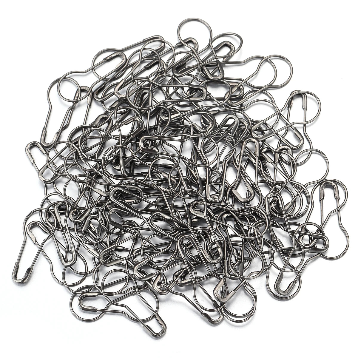 200Pcs Colorful Safety Pins Metal Gourd Pear Shape Locking Knitting Marker Tag Pins For Crafts Garment Brooch Sewing Pins Tools