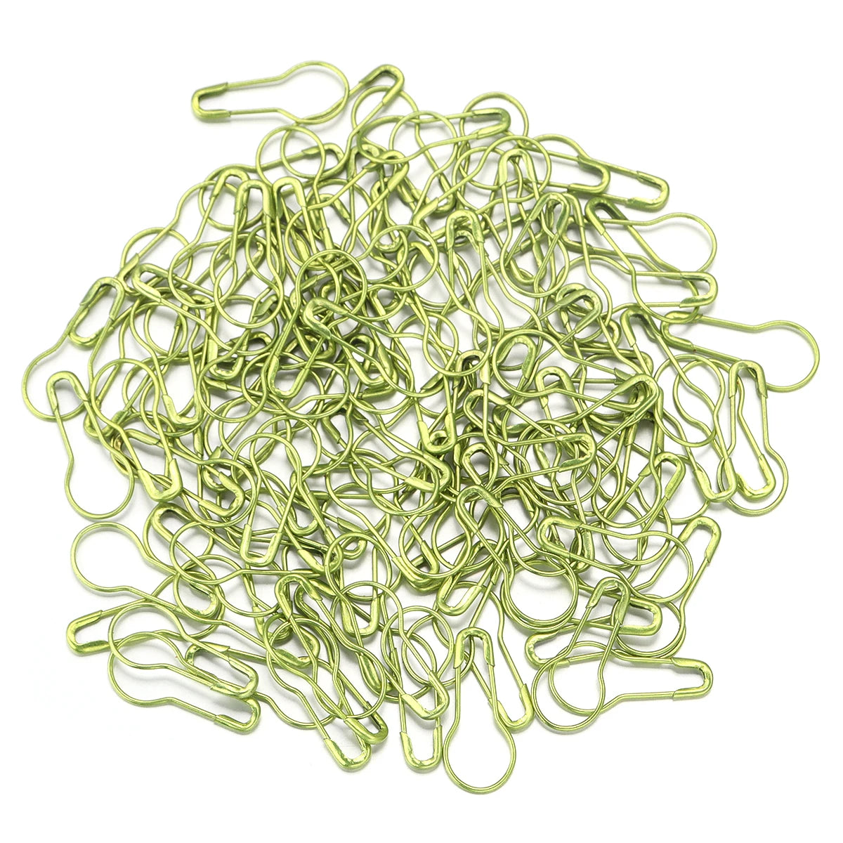 200Pcs Colorful Safety Pins Metal Gourd Pear Shape Locking Knitting Marker Tag Pins For Crafts Garment Brooch Sewing Pins Tools