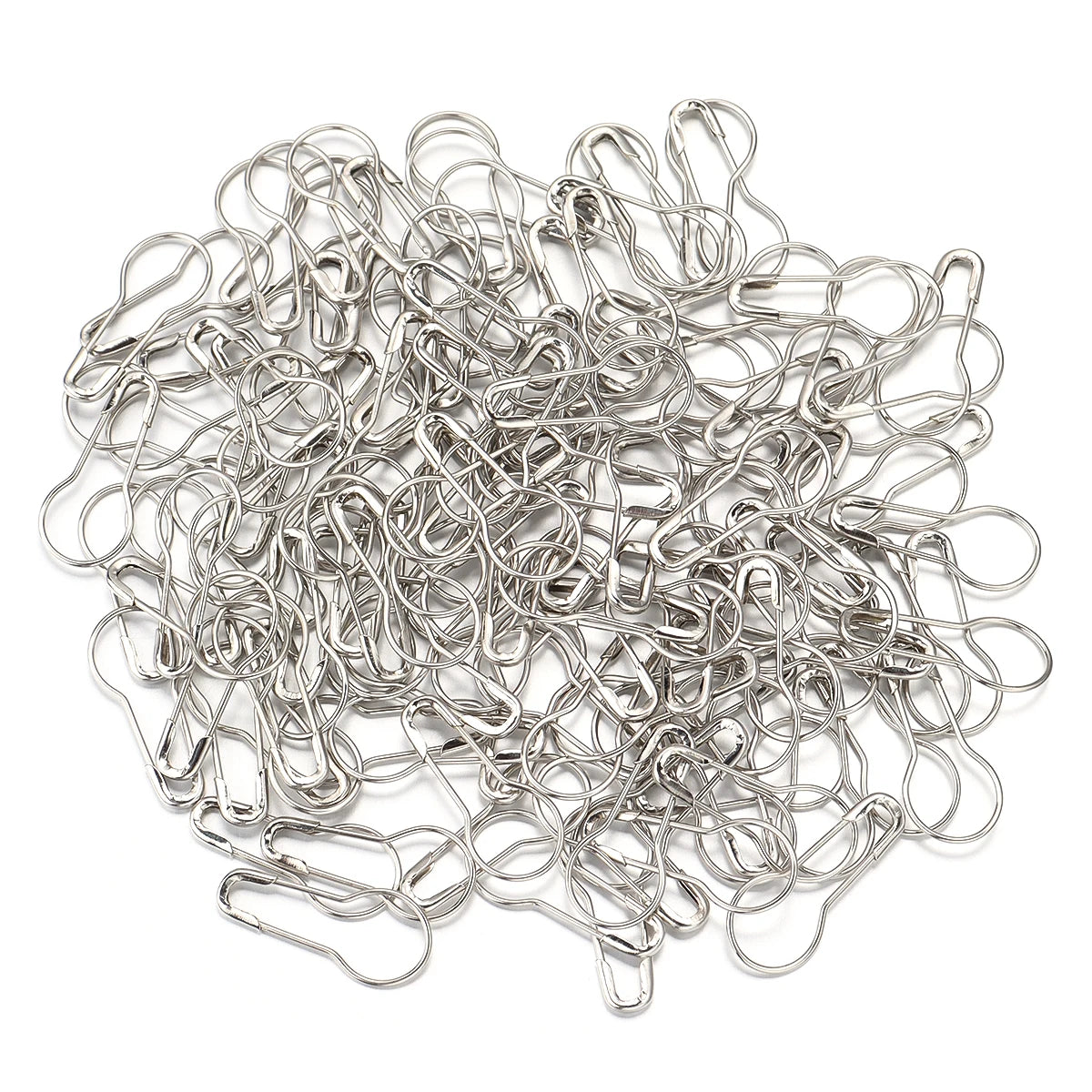 200Pcs Colorful Safety Pins Metal Gourd Pear Shape Locking Knitting Marker Tag Pins For Crafts Garment Brooch Sewing Pins Tools