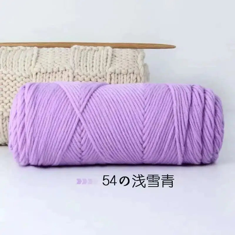 Lover 100g Pure Colour Yarn Soft Milk Cotton Yarn Woolen Yarn 8 ply Thread for Knitting Scarf Wool Handmade DIY Scarves Gift