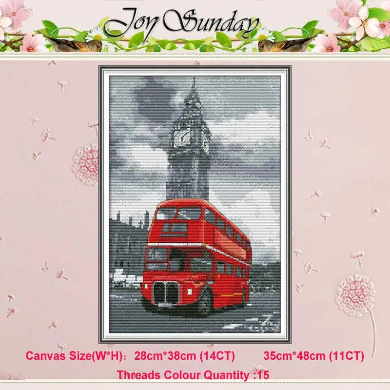 Romantic Paris Patterns Counted Cross Stitch 11CT 14CT Cross Stitch Set Wholesale Cross-stitch Kit Embroidery Needlework
