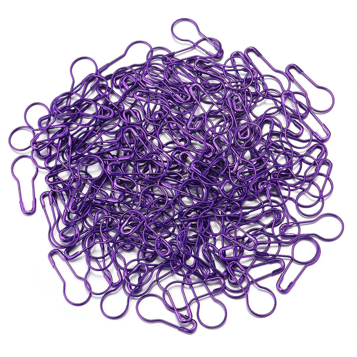 200Pcs Colorful Safety Pins Metal Gourd Pear Shape Locking Knitting Marker Tag Pins For Crafts Garment Brooch Sewing Pins Tools