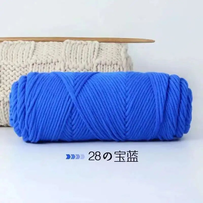 Lover 100g Pure Colour Yarn Soft Milk Cotton Yarn Woolen Yarn 8 ply Thread for Knitting Scarf Wool Handmade DIY Scarves Gift