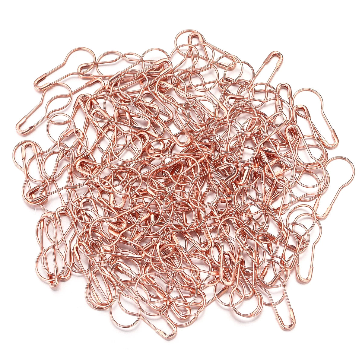 200Pcs Colorful Safety Pins Metal Gourd Pear Shape Locking Knitting Marker Tag Pins For Crafts Garment Brooch Sewing Pins Tools