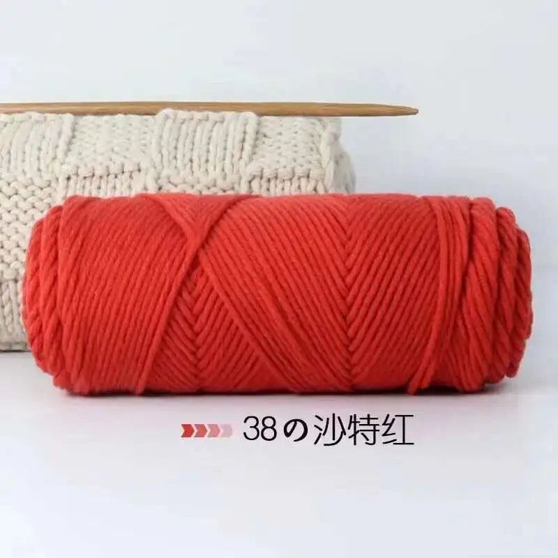 Lover 100g Pure Colour Yarn Soft Milk Cotton Yarn Woolen Yarn 8 ply Thread for Knitting Scarf Wool Handmade DIY Scarves Gift