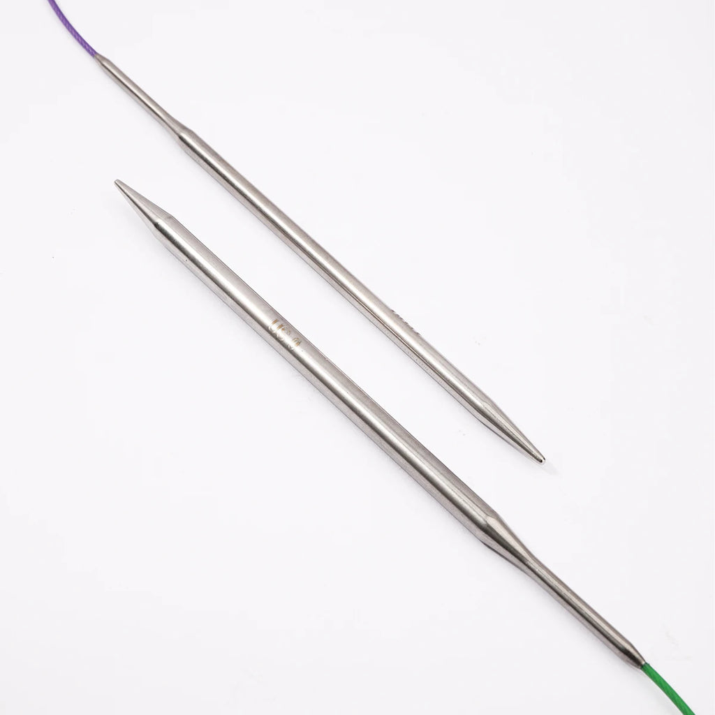 80cm Durable Circular Knitting Needles, Stainless Steel Weaving Pins for Sweater Scarf Making, DIY Knitting Accessories