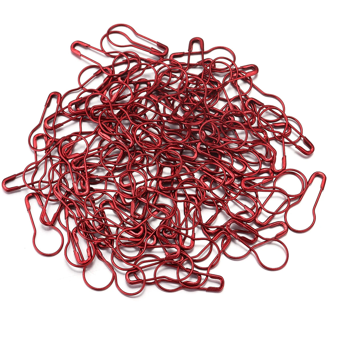 200Pcs Colorful Safety Pins Metal Gourd Pear Shape Locking Knitting Marker Tag Pins For Crafts Garment Brooch Sewing Pins Tools